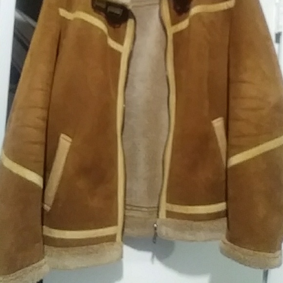 Beautiful cognac sherlin suede jacket brand new i - Picture 3 of 4